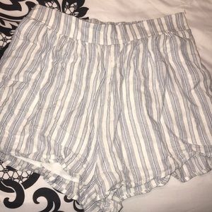 Blue and white shorts size small never worn